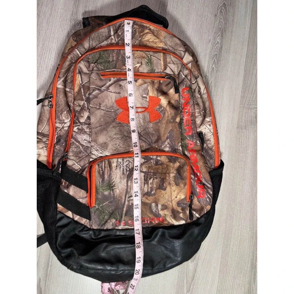 Under Armour Storm Backpack Realtree Camo Orange Hunting Hiking School Bag
